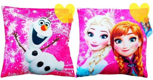 Modrý polštářek s Annou a Elsou FROZEN