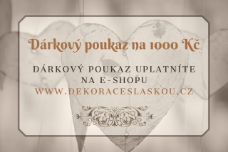 Dárkový poukaz na nákup 1000 Kč