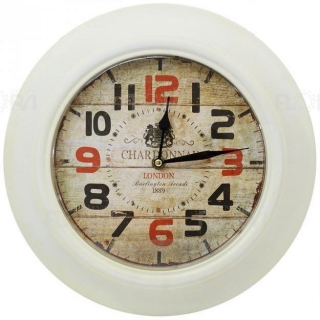 Krásné kovové hodiny 32 cm